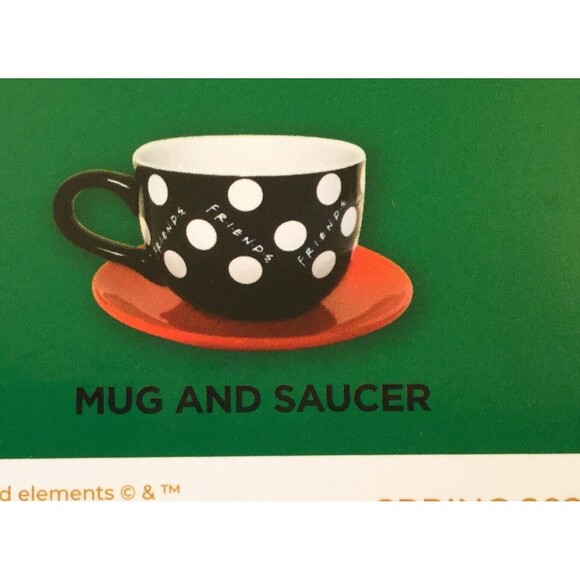 FRIENDS TV Show Mug And Saucer Culturefly Exclusive Monica Chandler Central Perk - Picture 4 of 4
